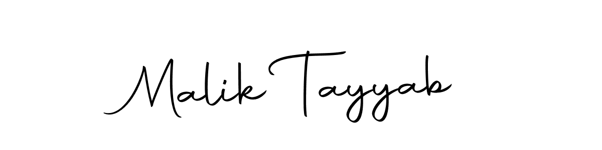 Create a beautiful signature design for name Malik Tayyab. With this signature (Autography-DOLnW) fonts, you can make a handwritten signature for free. Malik Tayyab signature style 10 images and pictures png