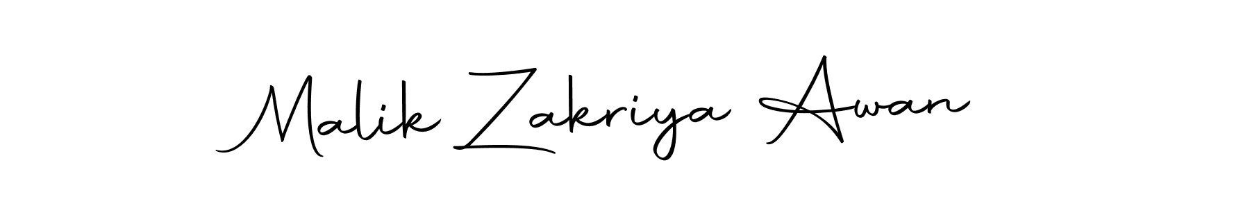 Malik Zakriya Awan stylish signature style. Best Handwritten Sign (Autography-DOLnW) for my name. Handwritten Signature Collection Ideas for my name Malik Zakriya Awan. Malik Zakriya Awan signature style 10 images and pictures png