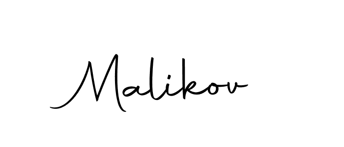 Use a signature maker to create a handwritten signature online. With this signature software, you can design (Autography-DOLnW) your own signature for name Malikov. Malikov signature style 10 images and pictures png