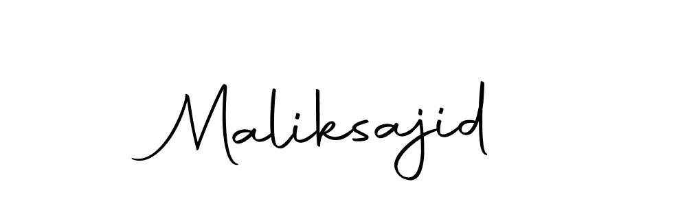 Design your own signature with our free online signature maker. With this signature software, you can create a handwritten (Autography-DOLnW) signature for name Maliksajid. Maliksajid signature style 10 images and pictures png