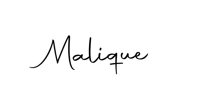 Make a beautiful signature design for name Malique. With this signature (Autography-DOLnW) style, you can create a handwritten signature for free. Malique signature style 10 images and pictures png