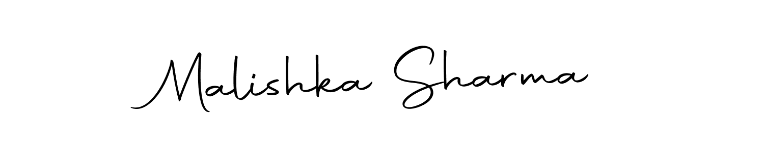 if you are searching for the best signature style for your name Malishka Sharma. so please give up your signature search. here we have designed multiple signature styles  using Autography-DOLnW. Malishka Sharma signature style 10 images and pictures png