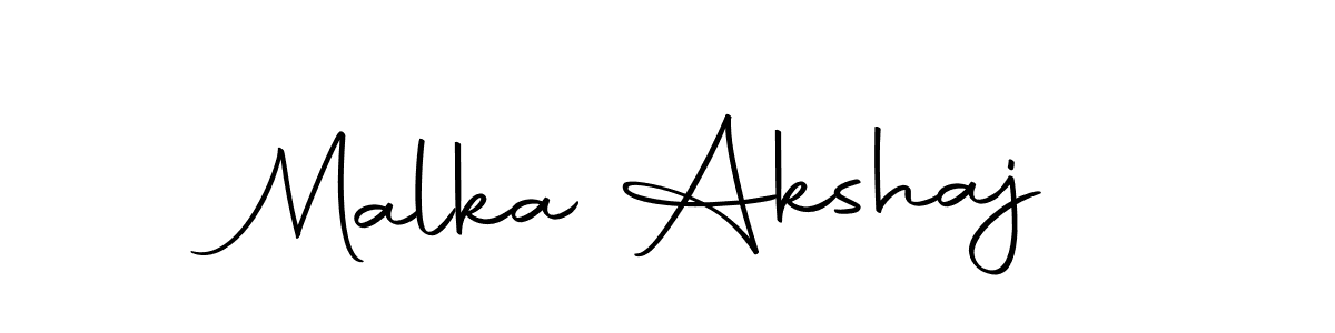 Use a signature maker to create a handwritten signature online. With this signature software, you can design (Autography-DOLnW) your own signature for name Malka Akshaj. Malka Akshaj signature style 10 images and pictures png