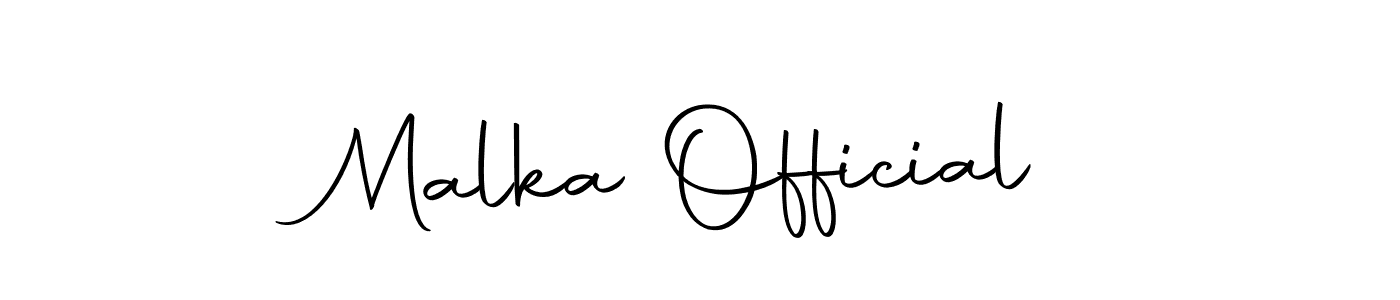 The best way (Autography-DOLnW) to make a short signature is to pick only two or three words in your name. The name Malka Official include a total of six letters. For converting this name. Malka Official signature style 10 images and pictures png