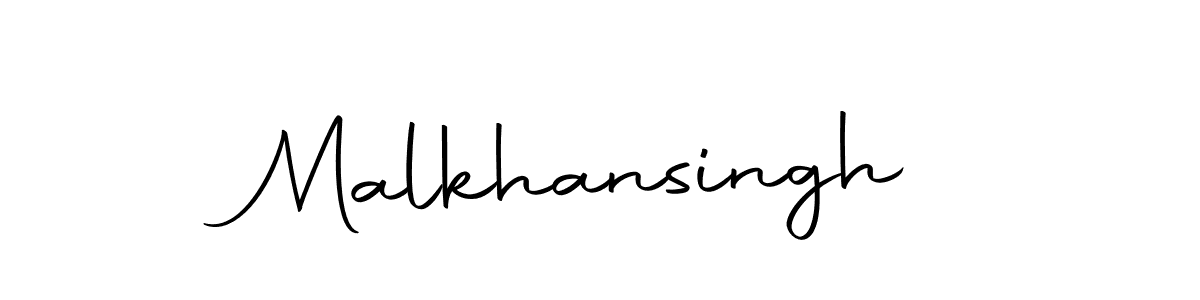 Create a beautiful signature design for name Malkhansingh. With this signature (Autography-DOLnW) fonts, you can make a handwritten signature for free. Malkhansingh signature style 10 images and pictures png