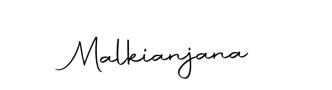 Use a signature maker to create a handwritten signature online. With this signature software, you can design (Autography-DOLnW) your own signature for name Malkianjana. Malkianjana signature style 10 images and pictures png