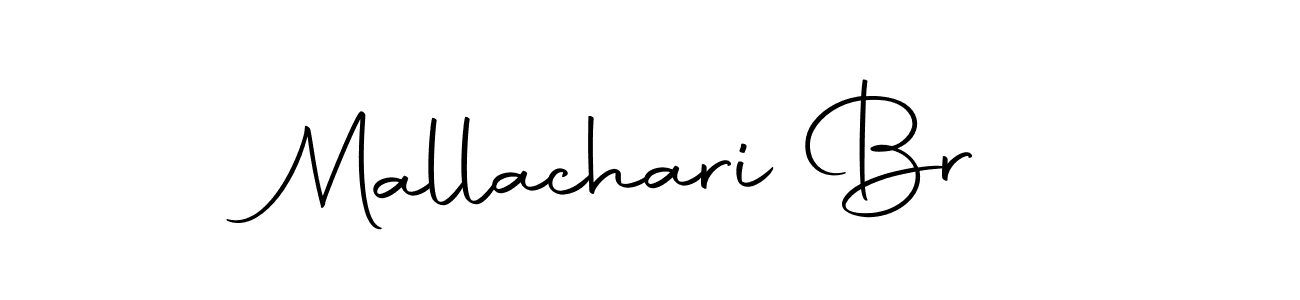 Use a signature maker to create a handwritten signature online. With this signature software, you can design (Autography-DOLnW) your own signature for name Mallachari Br. Mallachari Br signature style 10 images and pictures png