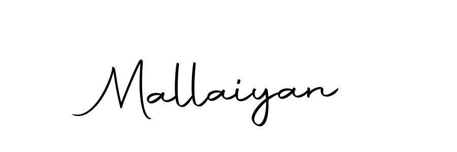 Use a signature maker to create a handwritten signature online. With this signature software, you can design (Autography-DOLnW) your own signature for name Mallaiyan. Mallaiyan signature style 10 images and pictures png