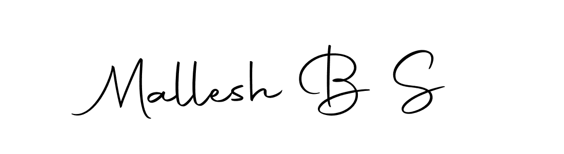 Mallesh B S stylish signature style. Best Handwritten Sign (Autography-DOLnW) for my name. Handwritten Signature Collection Ideas for my name Mallesh B S. Mallesh B S signature style 10 images and pictures png