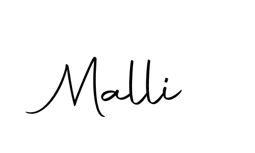 Make a beautiful signature design for name Malli. With this signature (Autography-DOLnW) style, you can create a handwritten signature for free. Malli signature style 10 images and pictures png