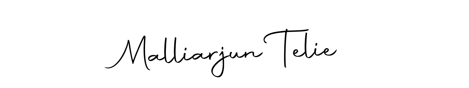 if you are searching for the best signature style for your name Malliarjun Telie. so please give up your signature search. here we have designed multiple signature styles  using Autography-DOLnW. Malliarjun Telie signature style 10 images and pictures png