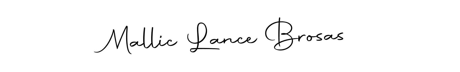 Also we have Mallic Lance Brosas name is the best signature style. Create professional handwritten signature collection using Autography-DOLnW autograph style. Mallic Lance Brosas signature style 10 images and pictures png