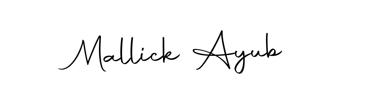 The best way (Autography-DOLnW) to make a short signature is to pick only two or three words in your name. The name Mallick Ayub include a total of six letters. For converting this name. Mallick Ayub signature style 10 images and pictures png