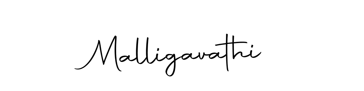 Design your own signature with our free online signature maker. With this signature software, you can create a handwritten (Autography-DOLnW) signature for name Malligavathi. Malligavathi signature style 10 images and pictures png
