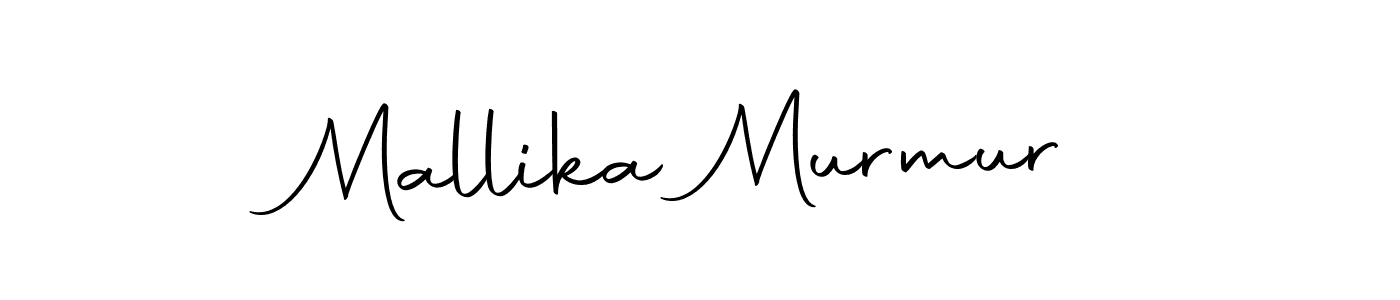Create a beautiful signature design for name Mallika Murmur. With this signature (Autography-DOLnW) fonts, you can make a handwritten signature for free. Mallika Murmur signature style 10 images and pictures png