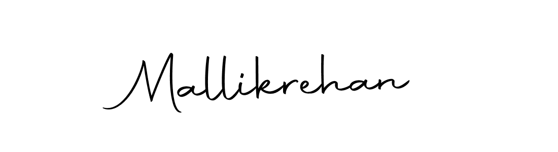 How to make Mallikrehan name signature. Use Autography-DOLnW style for creating short signs online. This is the latest handwritten sign. Mallikrehan signature style 10 images and pictures png