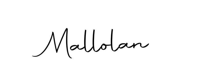 Design your own signature with our free online signature maker. With this signature software, you can create a handwritten (Autography-DOLnW) signature for name Mallolan. Mallolan signature style 10 images and pictures png