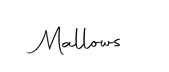 Also we have Mallows name is the best signature style. Create professional handwritten signature collection using Autography-DOLnW autograph style. Mallows signature style 10 images and pictures png