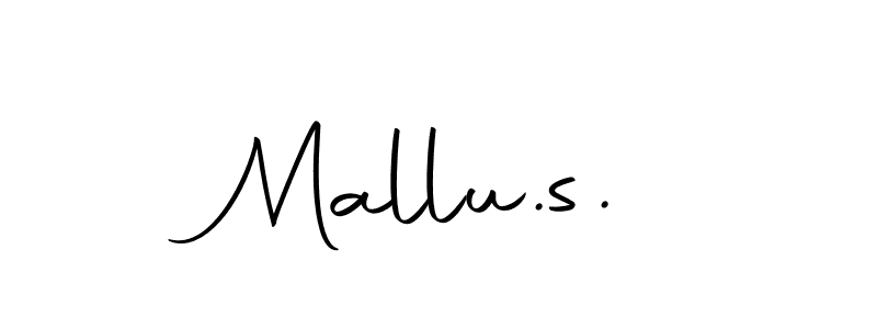 if you are searching for the best signature style for your name Mallu.s.. so please give up your signature search. here we have designed multiple signature styles  using Autography-DOLnW. Mallu.s. signature style 10 images and pictures png