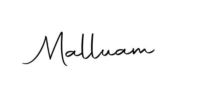 You should practise on your own different ways (Autography-DOLnW) to write your name (Malluam) in signature. don't let someone else do it for you. Malluam signature style 10 images and pictures png