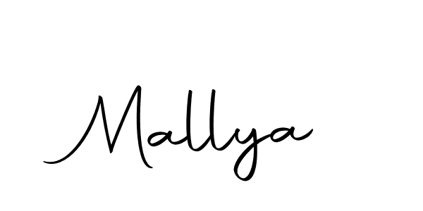 Design your own signature with our free online signature maker. With this signature software, you can create a handwritten (Autography-DOLnW) signature for name Mallya. Mallya signature style 10 images and pictures png