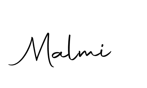 Use a signature maker to create a handwritten signature online. With this signature software, you can design (Autography-DOLnW) your own signature for name Malmi. Malmi signature style 10 images and pictures png