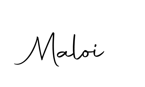 Make a beautiful signature design for name Maloi. With this signature (Autography-DOLnW) style, you can create a handwritten signature for free. Maloi signature style 10 images and pictures png