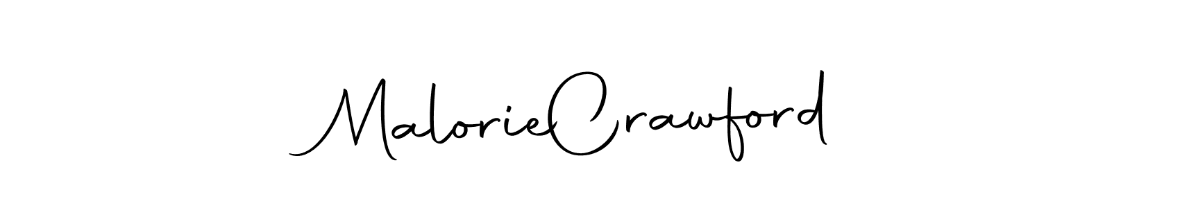 Create a beautiful signature design for name Malorie  Crawford. With this signature (Autography-DOLnW) fonts, you can make a handwritten signature for free. Malorie  Crawford signature style 10 images and pictures png