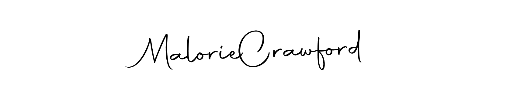 How to make Malorie  Crawford name signature. Use Autography-DOLnW style for creating short signs online. This is the latest handwritten sign. Malorie  Crawford signature style 10 images and pictures png