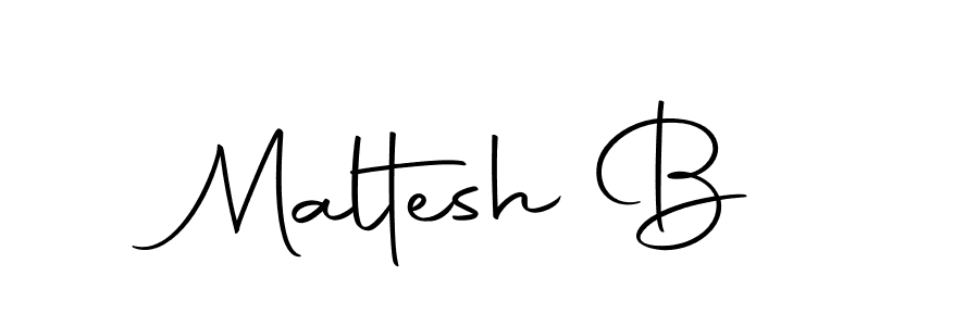 Use a signature maker to create a handwritten signature online. With this signature software, you can design (Autography-DOLnW) your own signature for name Maltesh B. Maltesh B signature style 10 images and pictures png