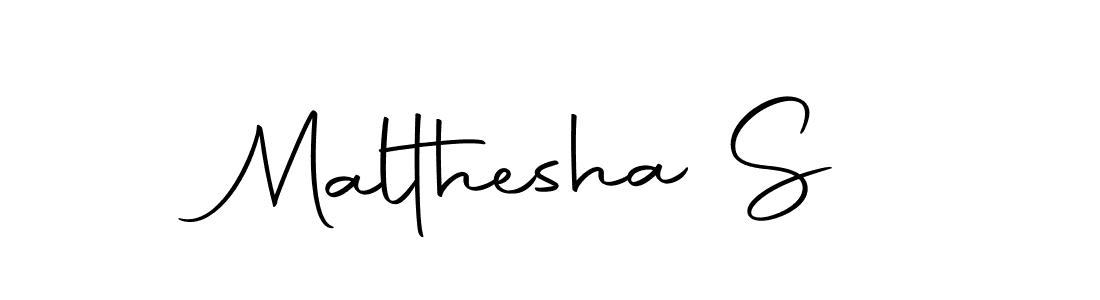 How to make Malthesha S signature? Autography-DOLnW is a professional autograph style. Create handwritten signature for Malthesha S name. Malthesha S signature style 10 images and pictures png