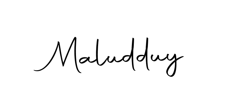 Make a beautiful signature design for name Maludduy. With this signature (Autography-DOLnW) style, you can create a handwritten signature for free. Maludduy signature style 10 images and pictures png