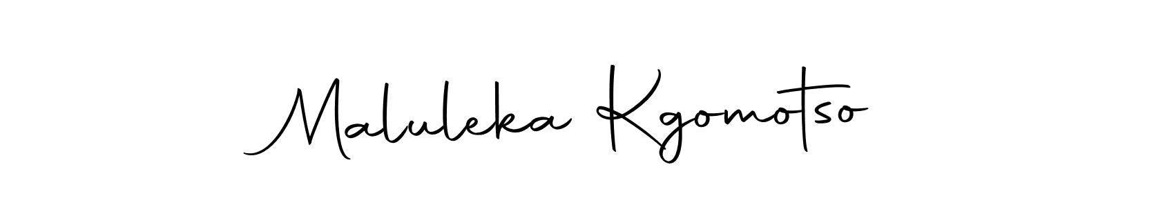 Use a signature maker to create a handwritten signature online. With this signature software, you can design (Autography-DOLnW) your own signature for name Maluleka Kgomotso. Maluleka Kgomotso signature style 10 images and pictures png