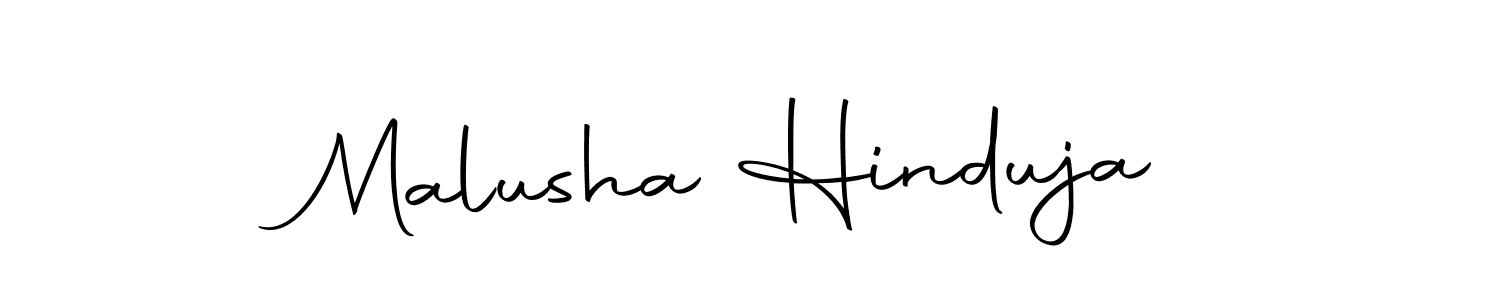 Malusha Hinduja stylish signature style. Best Handwritten Sign (Autography-DOLnW) for my name. Handwritten Signature Collection Ideas for my name Malusha Hinduja. Malusha Hinduja signature style 10 images and pictures png