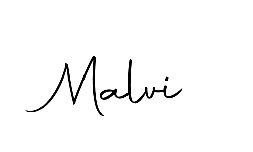 Design your own signature with our free online signature maker. With this signature software, you can create a handwritten (Autography-DOLnW) signature for name Malvi. Malvi signature style 10 images and pictures png
