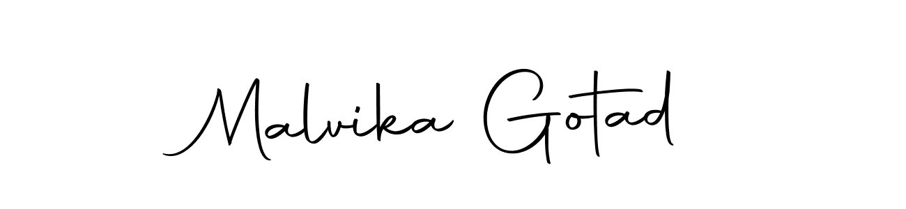 How to make Malvika Gotad signature? Autography-DOLnW is a professional autograph style. Create handwritten signature for Malvika Gotad name. Malvika Gotad signature style 10 images and pictures png