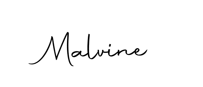 Design your own signature with our free online signature maker. With this signature software, you can create a handwritten (Autography-DOLnW) signature for name Malvine. Malvine signature style 10 images and pictures png