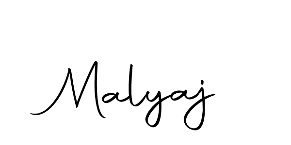 Use a signature maker to create a handwritten signature online. With this signature software, you can design (Autography-DOLnW) your own signature for name Malyaj. Malyaj signature style 10 images and pictures png