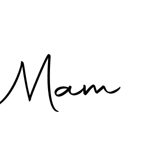 Design your own signature with our free online signature maker. With this signature software, you can create a handwritten (Autography-DOLnW) signature for name Mam. Mam signature style 10 images and pictures png