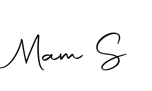 You should practise on your own different ways (Autography-DOLnW) to write your name (Mam S) in signature. don't let someone else do it for you. Mam S signature style 10 images and pictures png