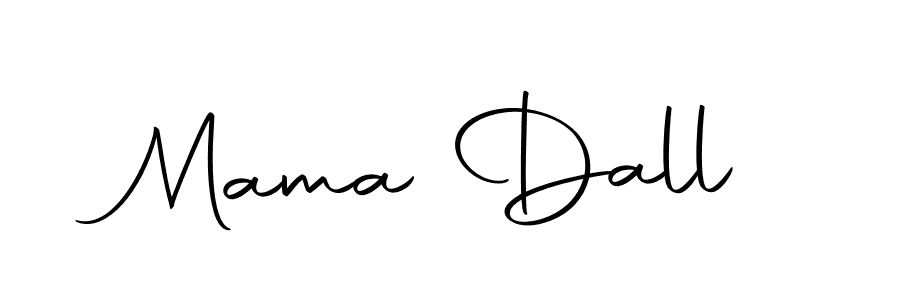 Similarly Autography-DOLnW is the best handwritten signature design. Signature creator online .You can use it as an online autograph creator for name Mama Dall. Mama Dall signature style 10 images and pictures png