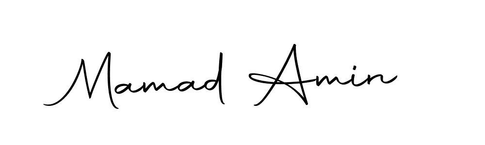 How to make Mamad Amin name signature. Use Autography-DOLnW style for creating short signs online. This is the latest handwritten sign. Mamad Amin signature style 10 images and pictures png