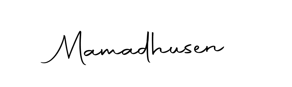 Create a beautiful signature design for name Mamadhusen. With this signature (Autography-DOLnW) fonts, you can make a handwritten signature for free. Mamadhusen signature style 10 images and pictures png