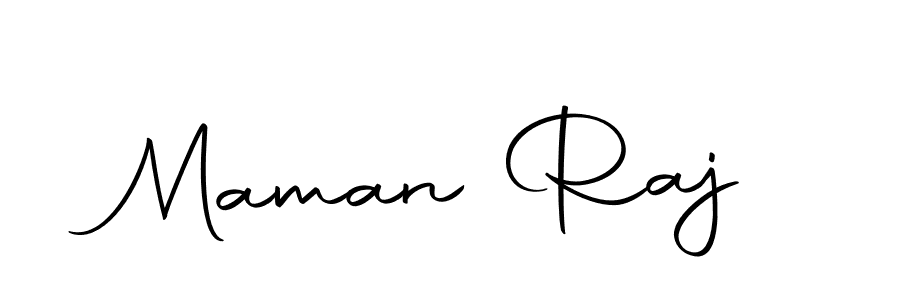 Create a beautiful signature design for name Maman Raj. With this signature (Autography-DOLnW) fonts, you can make a handwritten signature for free. Maman Raj signature style 10 images and pictures png