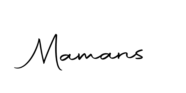 Create a beautiful signature design for name Mamans. With this signature (Autography-DOLnW) fonts, you can make a handwritten signature for free. Mamans signature style 10 images and pictures png