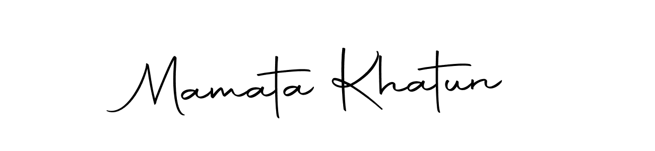 Design your own signature with our free online signature maker. With this signature software, you can create a handwritten (Autography-DOLnW) signature for name Mamata Khatun. Mamata Khatun signature style 10 images and pictures png