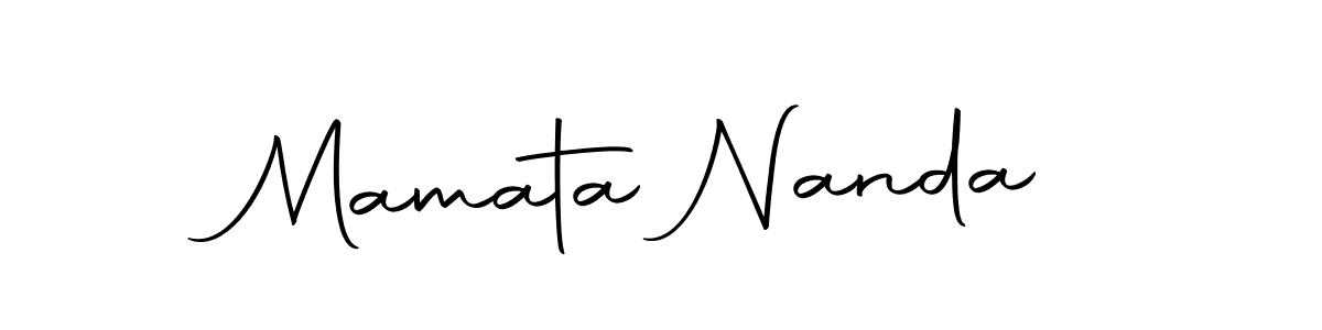 Use a signature maker to create a handwritten signature online. With this signature software, you can design (Autography-DOLnW) your own signature for name Mamata Nanda. Mamata Nanda signature style 10 images and pictures png