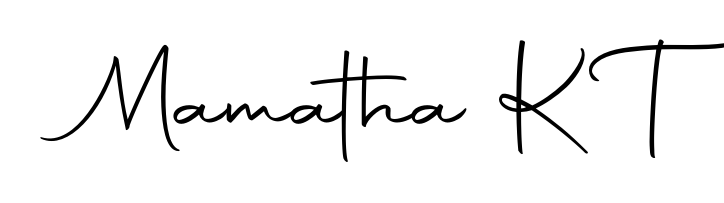 Create a beautiful signature design for name Mamatha K T. With this signature (Autography-DOLnW) fonts, you can make a handwritten signature for free. Mamatha K T signature style 10 images and pictures png