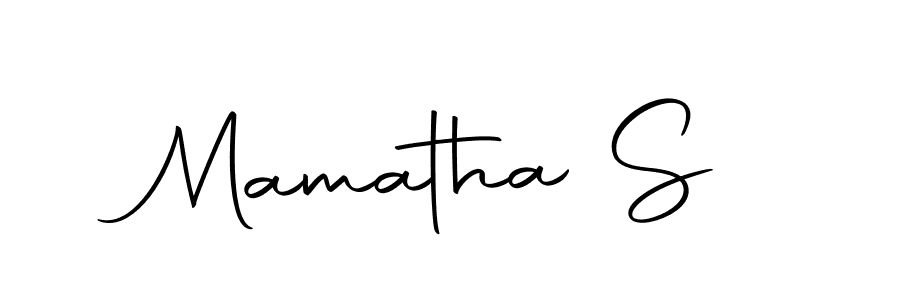 Mamatha S stylish signature style. Best Handwritten Sign (Autography-DOLnW) for my name. Handwritten Signature Collection Ideas for my name Mamatha S. Mamatha S signature style 10 images and pictures png
