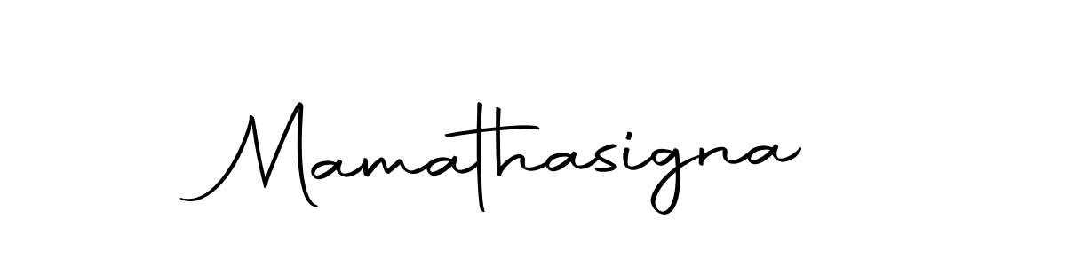 Make a beautiful signature design for name Mamathasigna. With this signature (Autography-DOLnW) style, you can create a handwritten signature for free. Mamathasigna signature style 10 images and pictures png